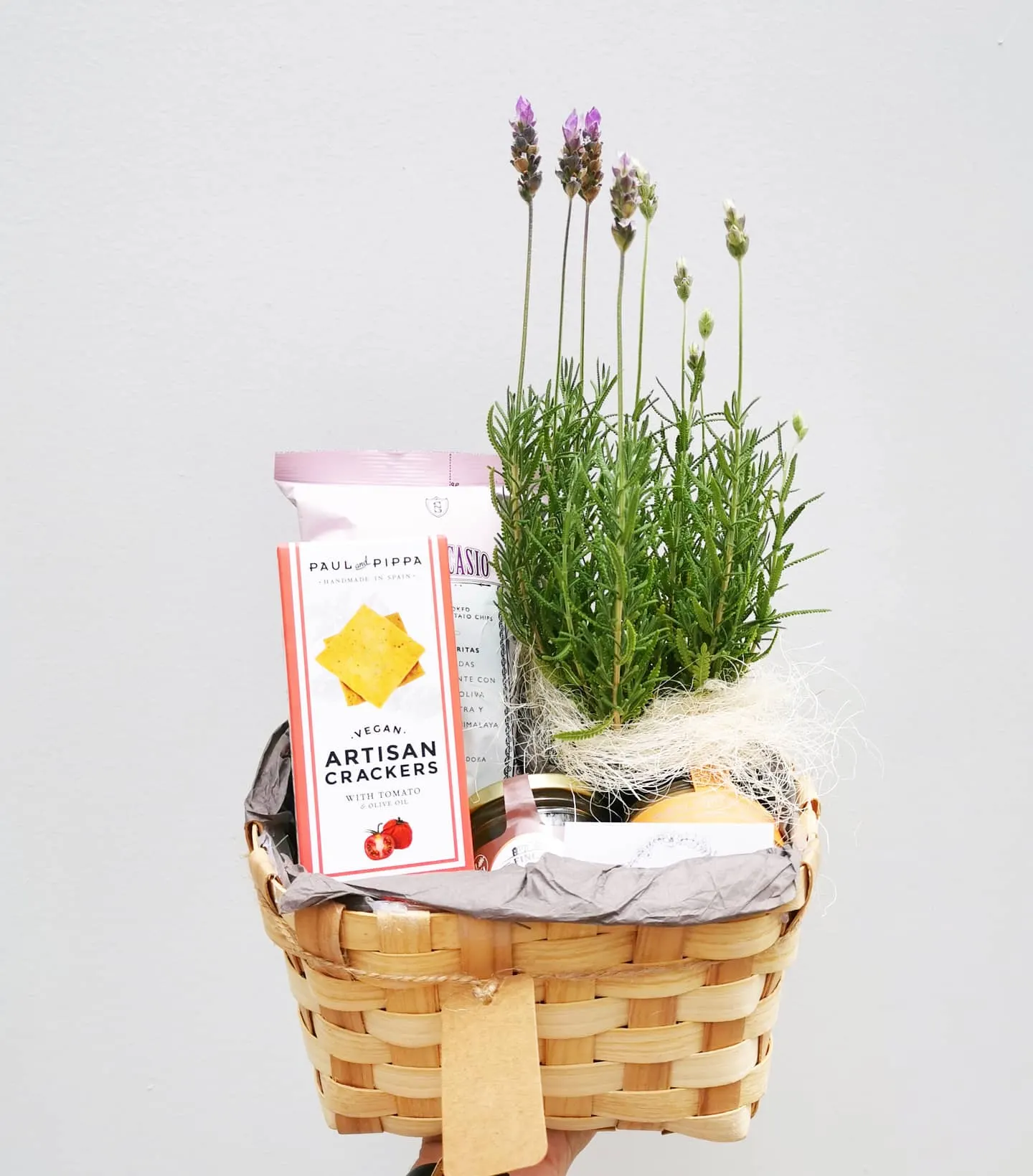 Cesta regalo con lavanda